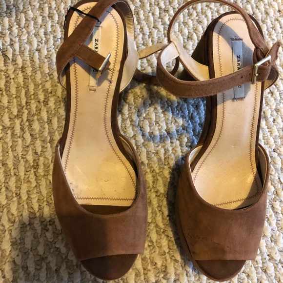 Zara leather platforms - Picture 1 of 3